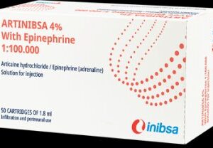 ARTINIBSA 4% 1:100,000 SOLUTION FOR INJECTION - anesthesia - مخدر موضعى