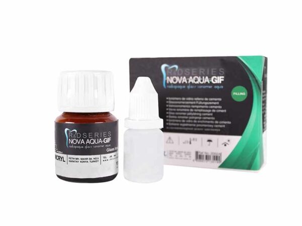 Nova Aqua GIF - Glass Ionomer filling cement with using water.